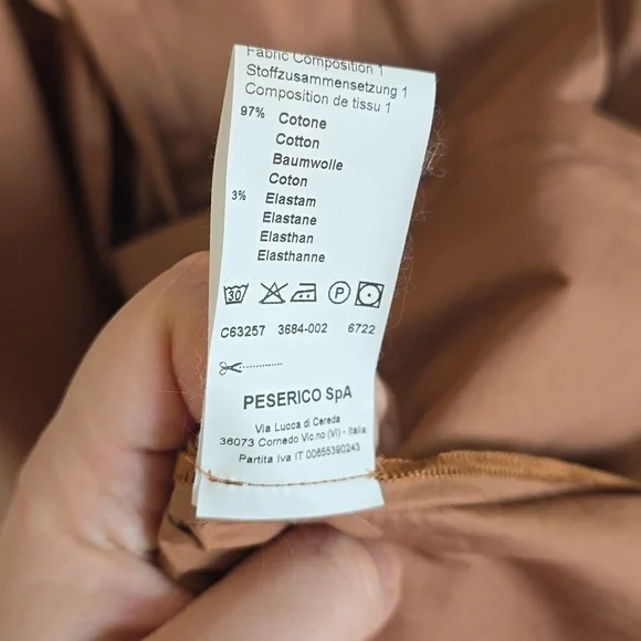 Peserico Midi Dress Size 42 US M Cotton - Picture 12 of 15